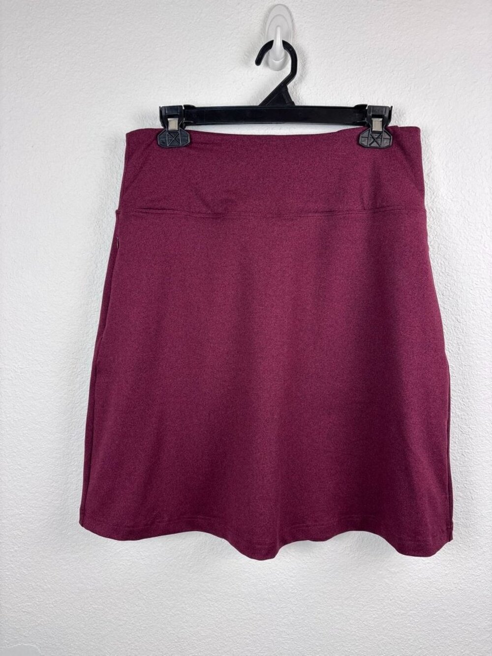 Betabrand women's medium mulberry long length athletic skort skirt tennis golf